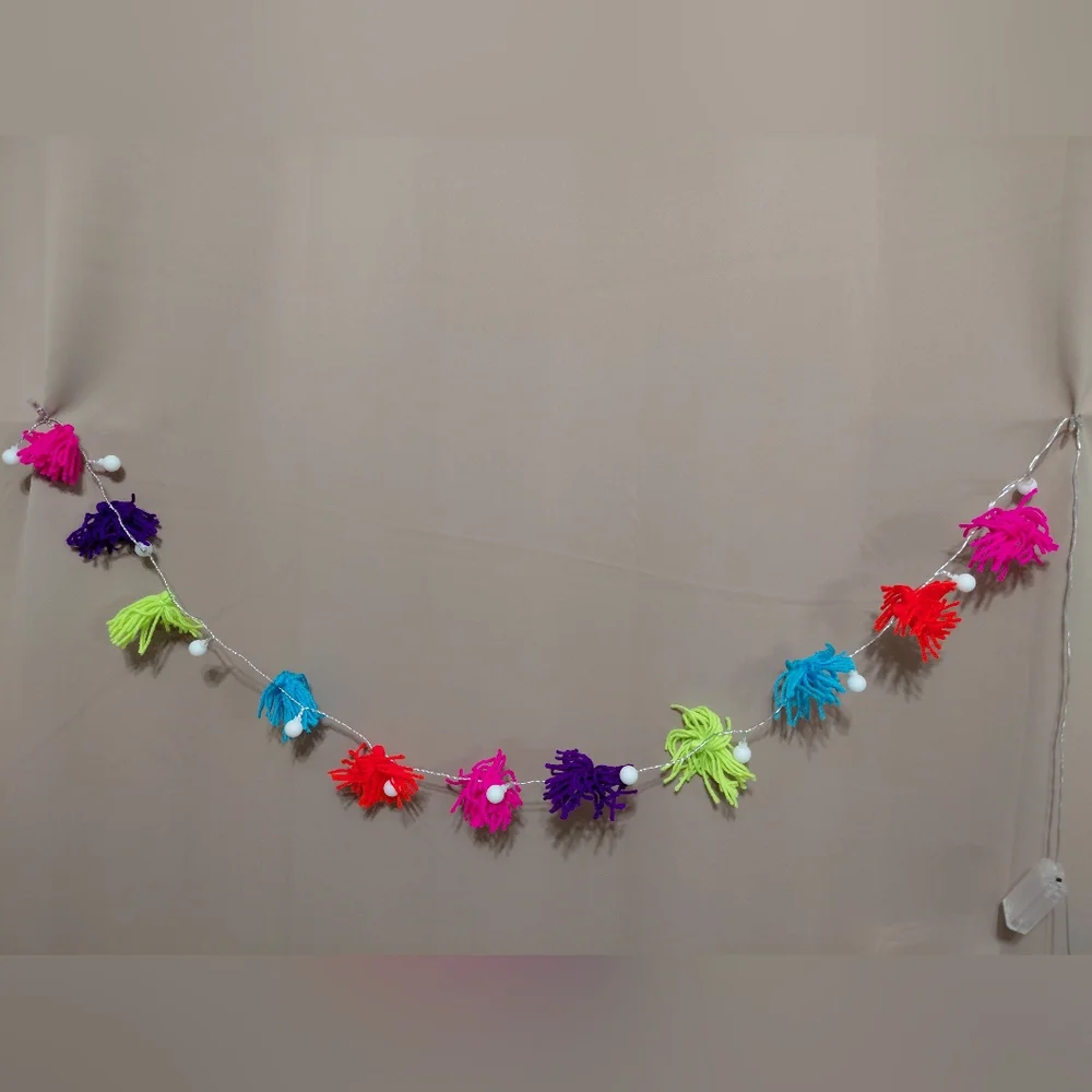 Tassel LED Garland Colorful, Photo NWT